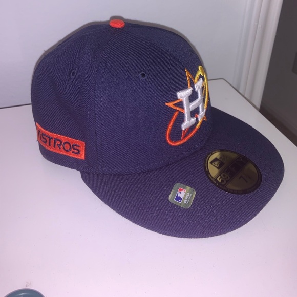New Era Men's Navy Houston Astros 59FIFTY Fitted Hat - Picture 7 of 11